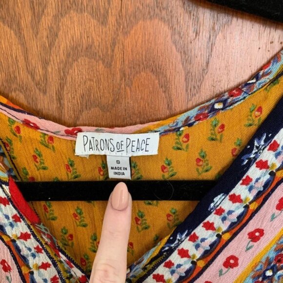 Patrons of Peace Floral Tank - Picture 4 of 5